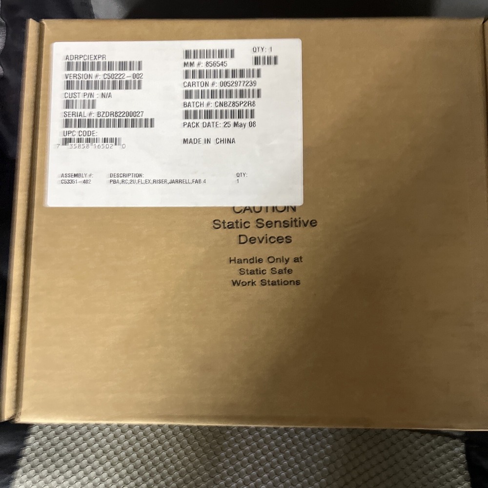 INTEL ADRPCIEXPR SR2400 2U PCI-e RISER‎ C53351-402 - NEW, FREE SHIPMENT(!)